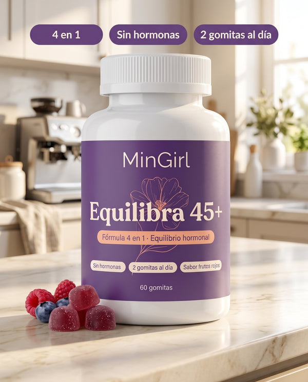 Equilibra 45+ · Fórmula 4 en 1 para la mujer de 45+