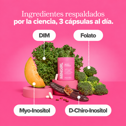 Ciclo irregular y SPM - Vitaminas para el apoyo ovárico - Cápsulas