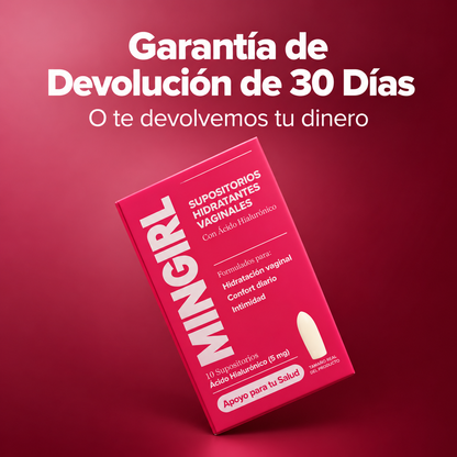 Sequedad: alivio directo - Hidratante vaginal - Supositorio