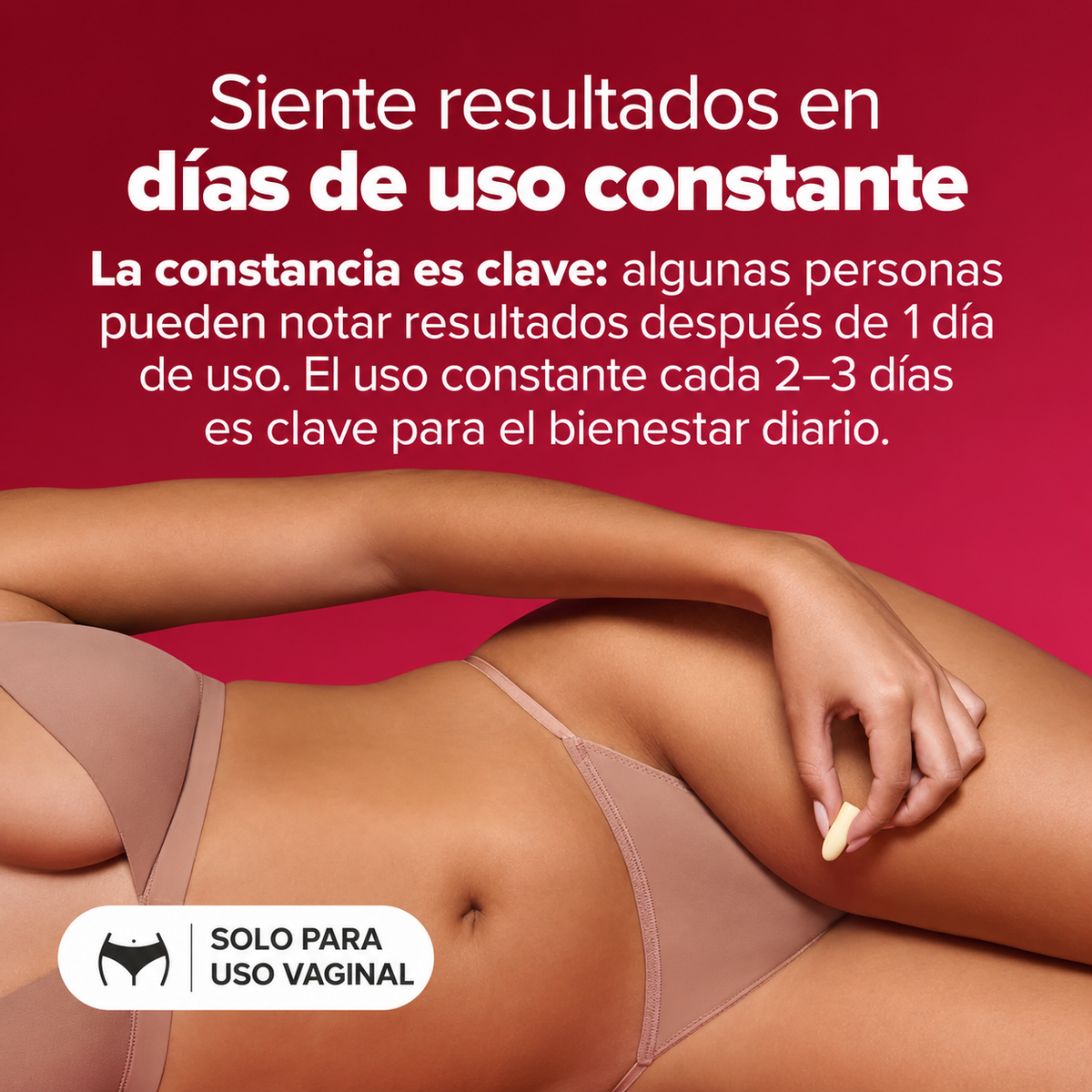 Sequedad: alivio directo - Hidratante vaginal - Supositorio