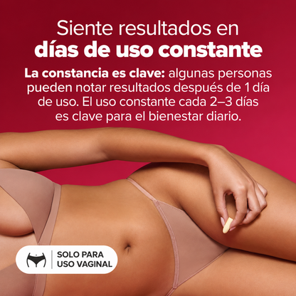 Sequedad: alivio directo - Hidratante vaginal - Supositorio