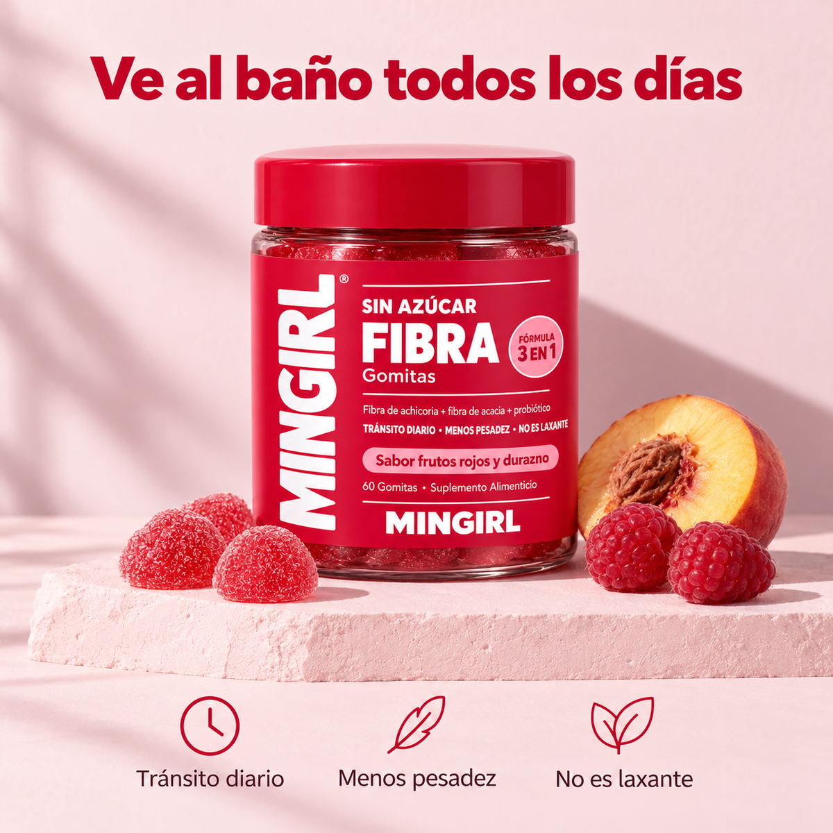 MINGIRL — Fórmula 3 en 1 para Ir al Baño Todos los Días