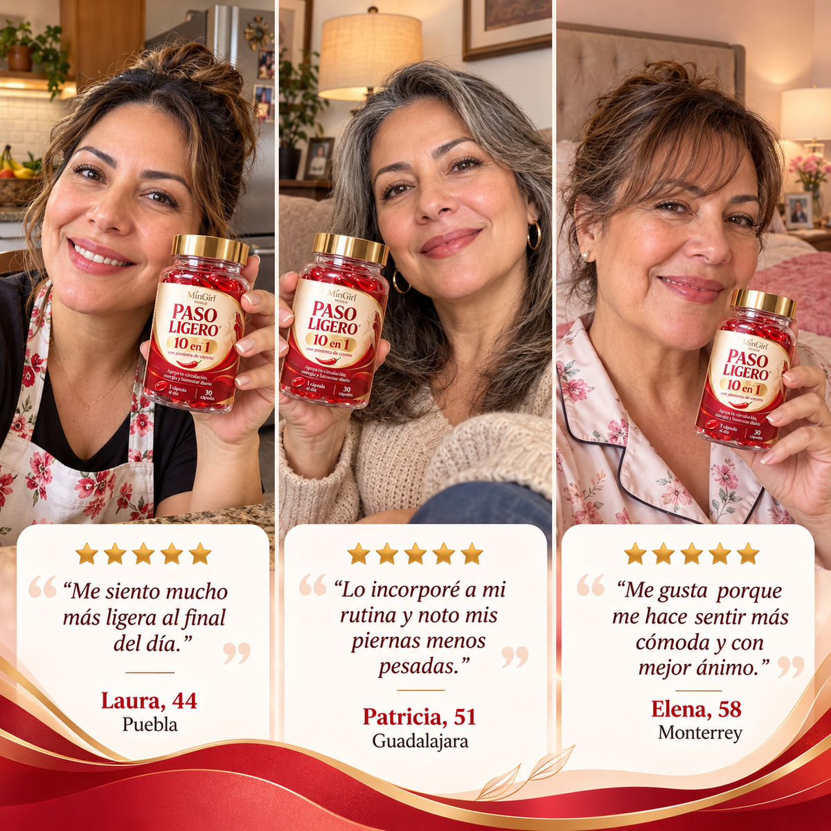 MinGirl Paso Ligero — Fórmula 10 en 1 con Pimienta de Cayena