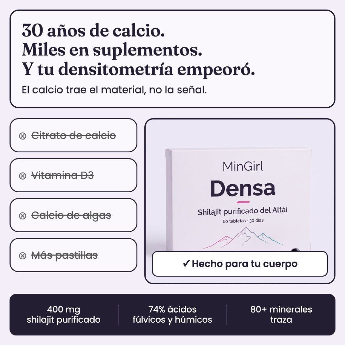 Densa · Fórmula para Reconstruir tus Huesos