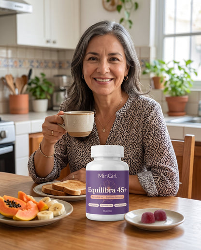 Equilibra 45+ · Fórmula 4 en 1 para la mujer de 45+
