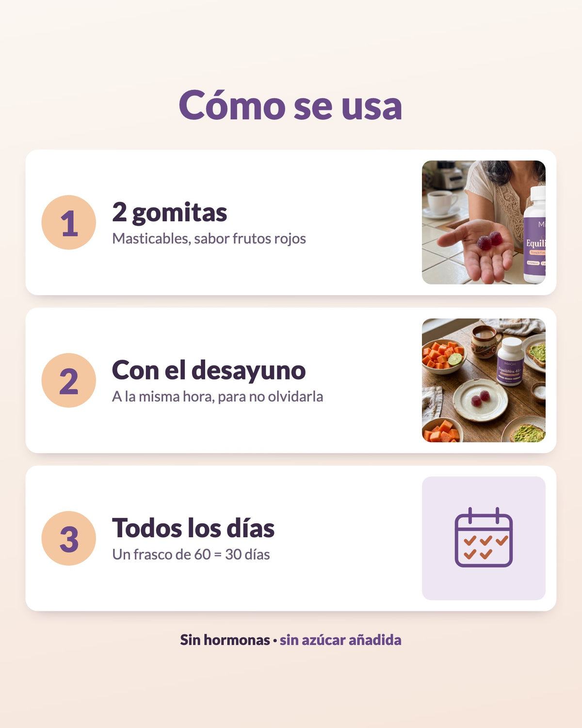 Equilibra 45+ · Fórmula 4 en 1 para la mujer de 45+