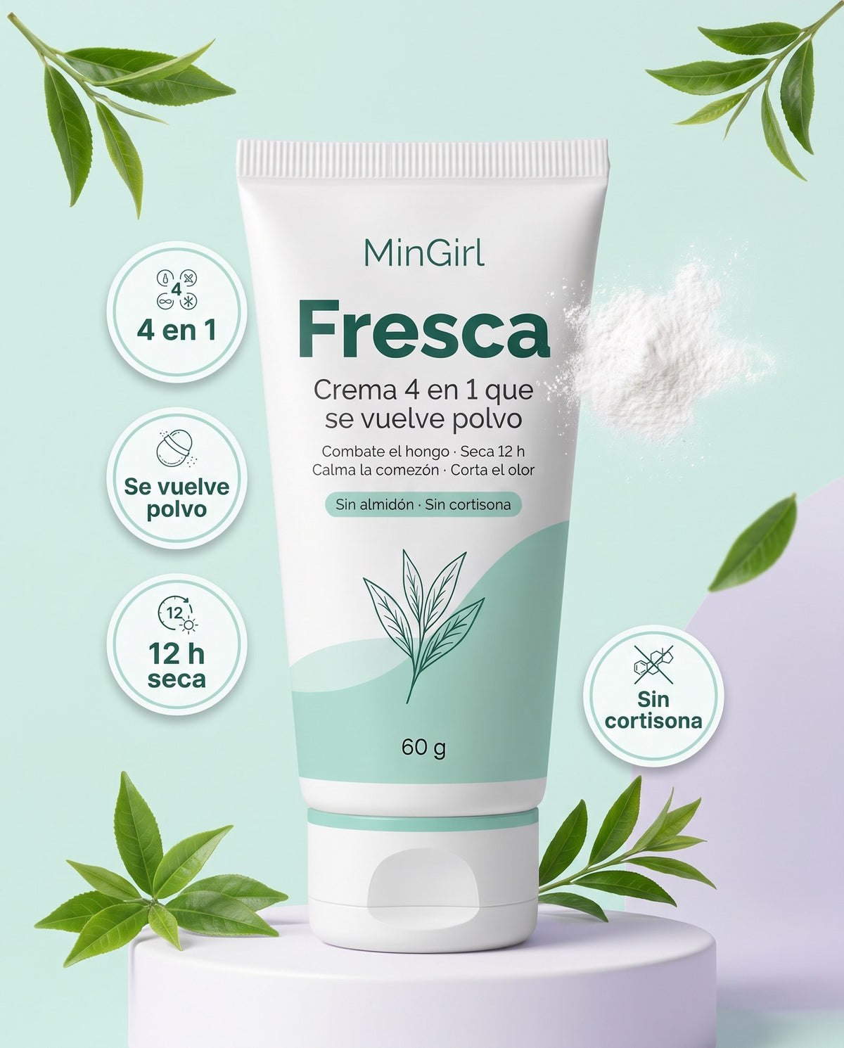 Fresca · Crema 4 en 1 antihongos para pliegues