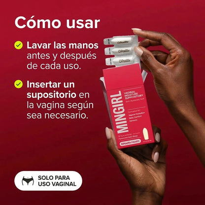 Sequedad: alivio directo - Hidratante vaginal - Supositorio