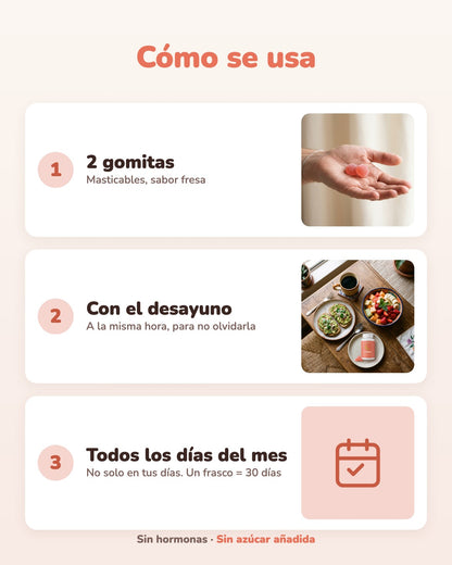 Luna · Gomitas 3 en 1 para el SPM y los cólicos
